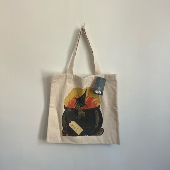 Threshold Handbags - John Derian x Threshold Halloween Witch Print Tote Bag NWT
